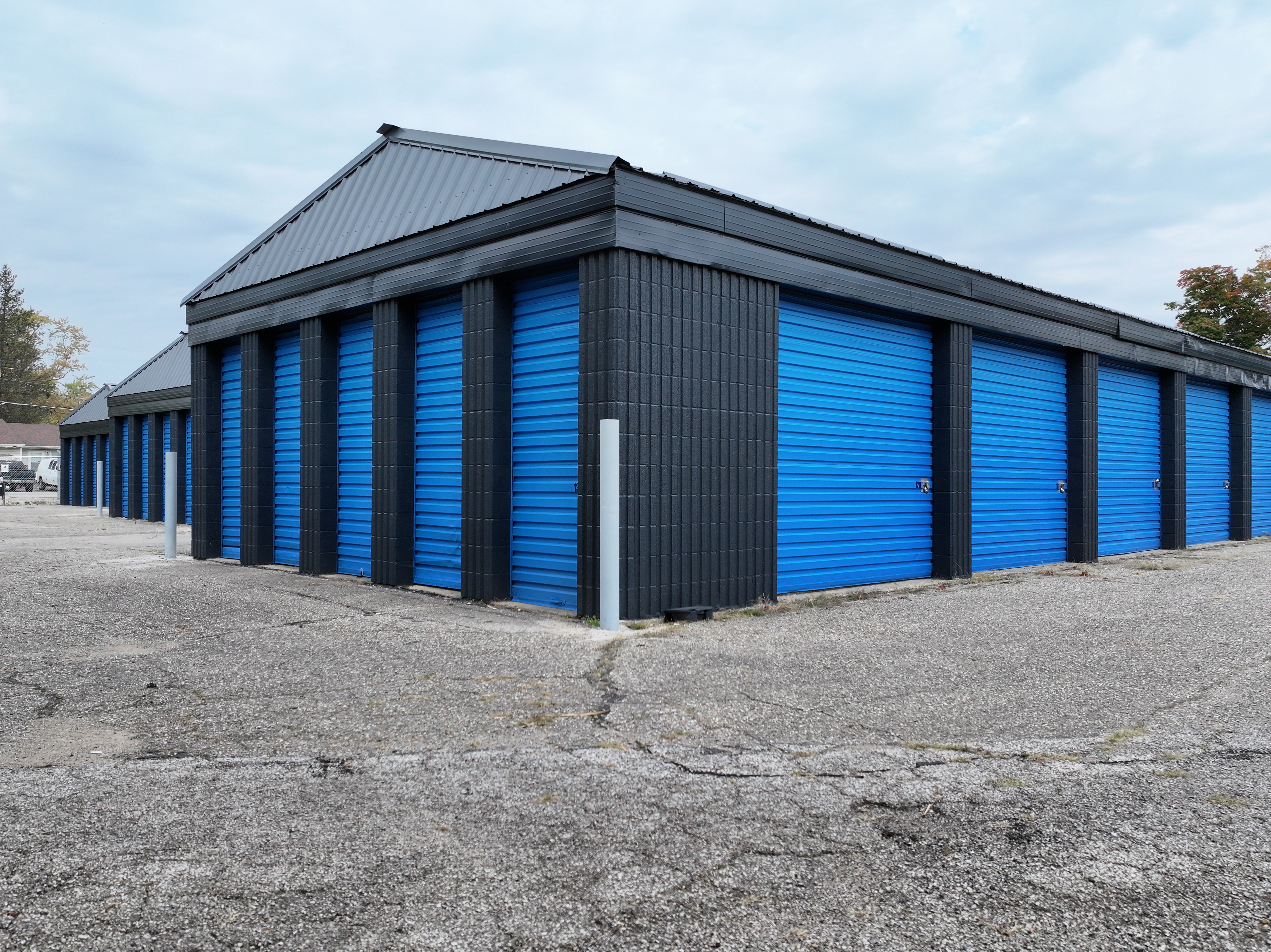 Drive-up mini storage for trailers, tools, and summer equipment